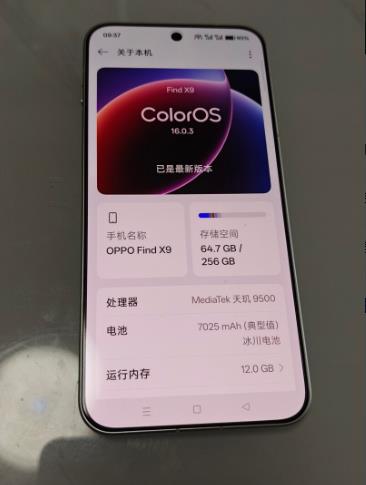 OPPO Find X9 12GB+256GB 霜白 4K超清实况照片 天玑9500 拍照旗舰智能手机 国家补贴 【孙颖莎同款】